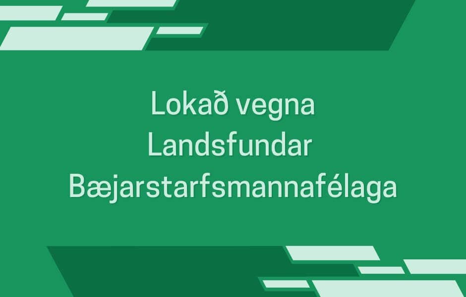Lokað vegna landsfundar
